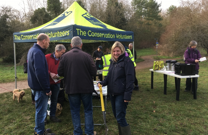 The 7th January was the launch of the project so there was a gazebo with lots of information about the upcoming work