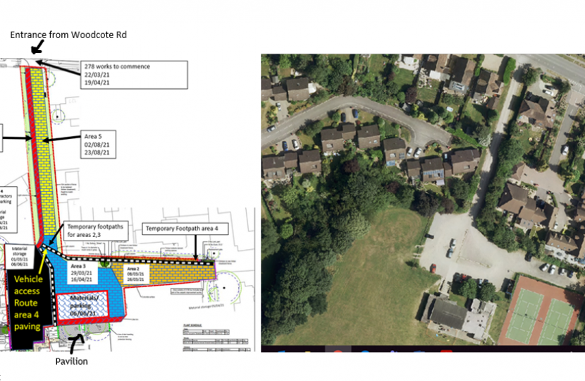 DfE / Kier's plan of MPF car park improvement works